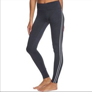 •SPIRITUAL GANGSTER• Heathered Blue Track Stripe Leggings